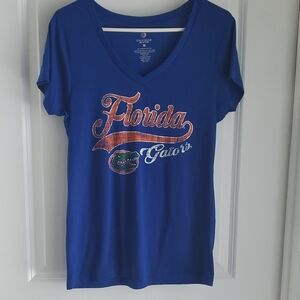 Colosseum Blue and Orange Fitted Short Sleeve T-Shirt